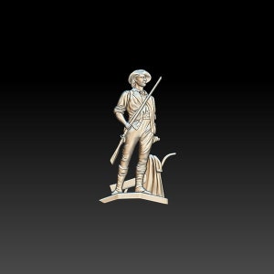 3D STL File for CNC - American guard
