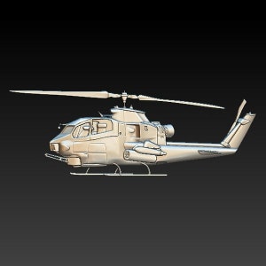 3D STL File for CNC - Helicopter