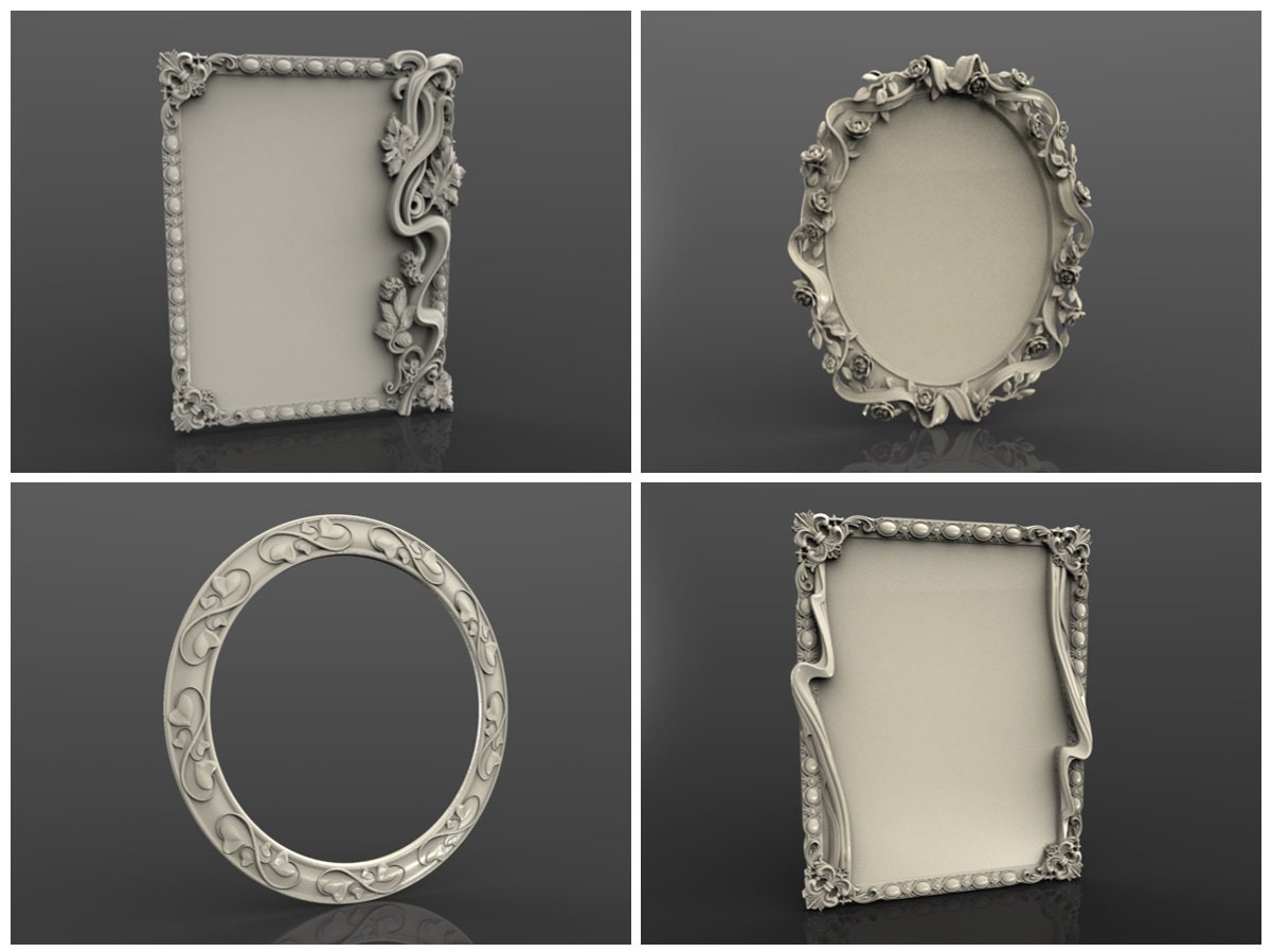 3D STL Model for CNC - 40 Pcs Frame Models - Set #1 - Etsy Australia