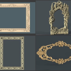 3D STL model - 40 pcs Frame models - Set #2