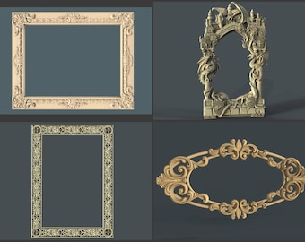 3D STL model - 40 pcs Frame models - Set #2
