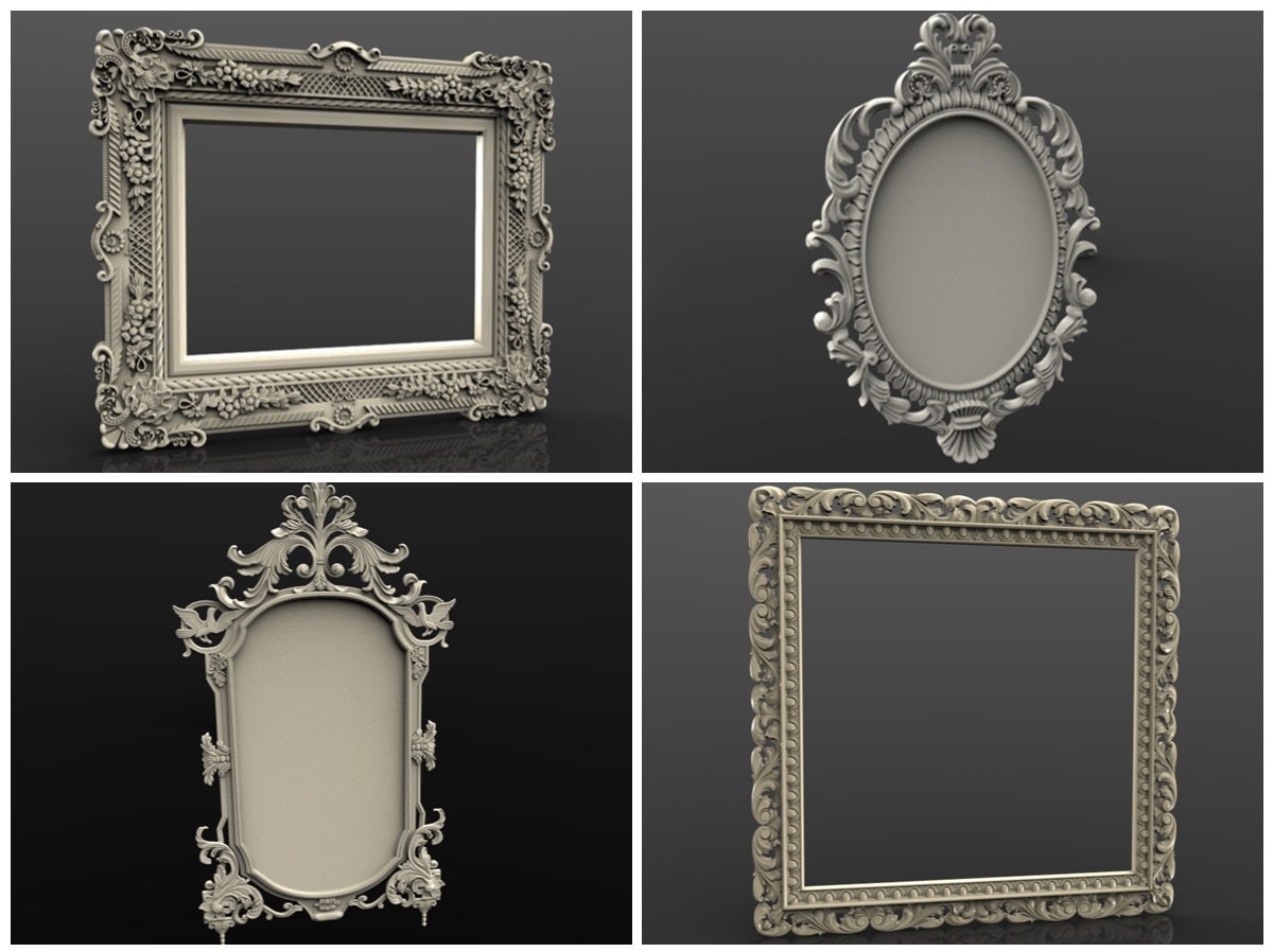 3D STL Model for CNC - 40 Pcs Frame Models - Set #1 - Etsy Australia