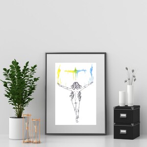 Banished - Ink and Watercolor Print