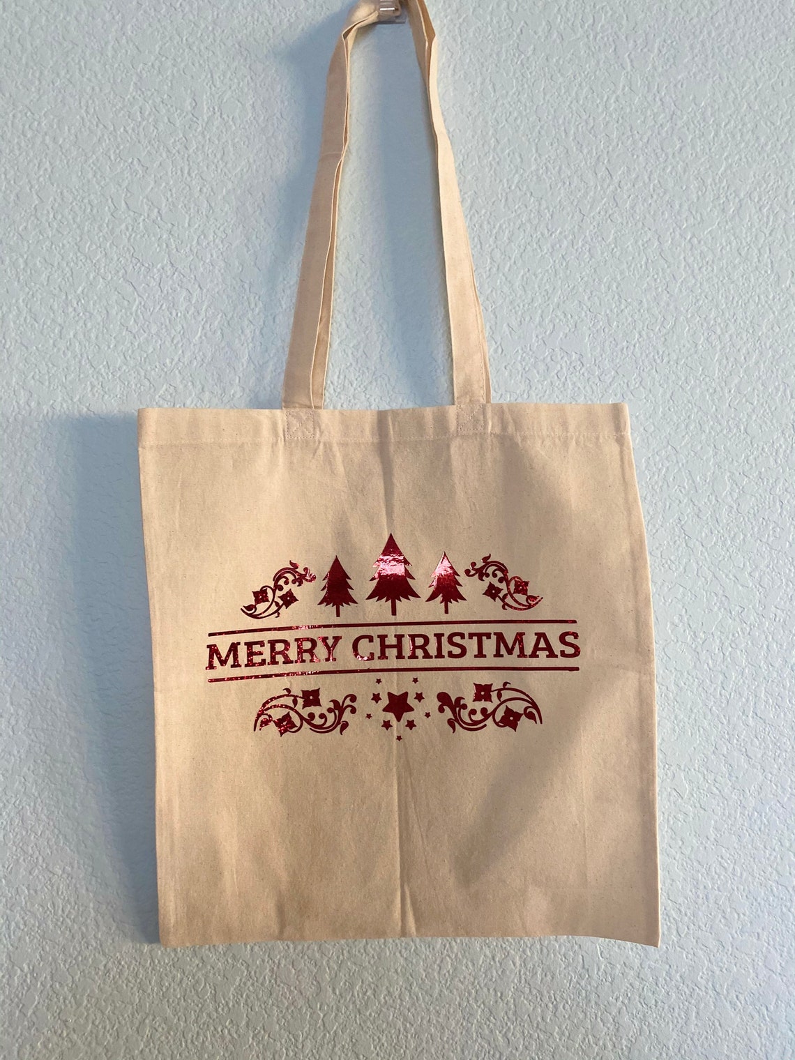 Christmas Gift Tote Bag Etsy