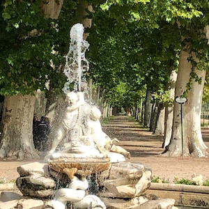 Fontän - Jardine de las Isla, Aranjuez, Spanien