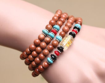 Traditional Tibetan Om Mani Padme Hum Amulet Bracelet Feng Shui Buddhist Bracelet His or Her bracelet Unisex bracelet Spiritual Lucky