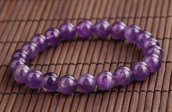 Purple Quartz Bracelet Etsy Singapore