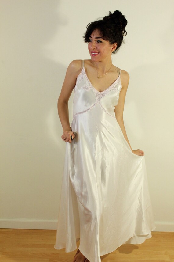 Items similar to Jonquil 1970s White Dream Nightgown on Etsy