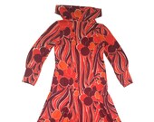 Finnish design golden Finn evening dress from the 70s