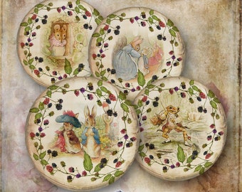 15 Printable Beatrix Potter Bramble Circles