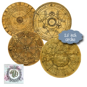 8 Printable Ancient Scientific Circles