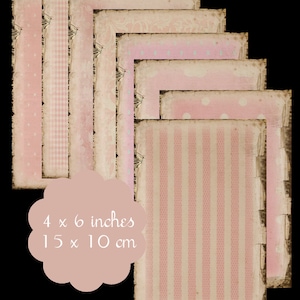 8 Tag di sfondo rosa squallido stampabili