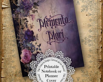 Memento Mori Printable Notebook or Planner Cover