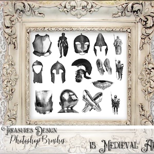 15 Medieval Armor Photoshop Brushes
