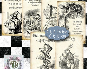 Printable Alice in Wonderland Tags Set 2
