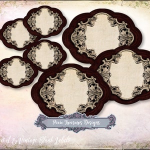 Vintage Blank Kitchen Labels Printable