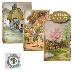 12 Printable Storybook Cottage Tags