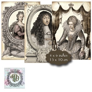6 Printable Baroque Tags