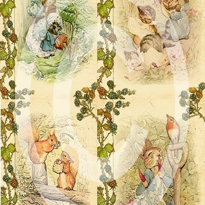 12 Printable Beatrix Potter Papers - Etsy