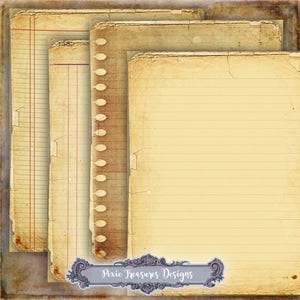 8 Printable Vintage Notepaper Papers