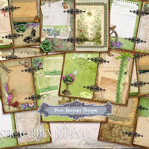 Printable Rustic Garden Journal Kit