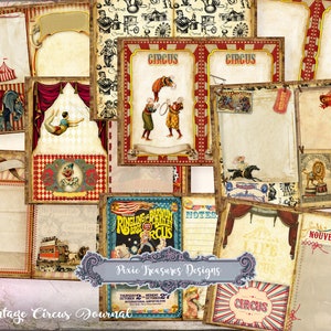 Vintage Circus Printable Junk Journal