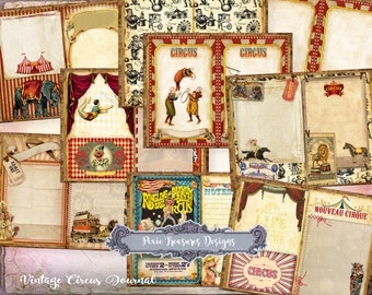 Vintage Circus Printable Junk Journal