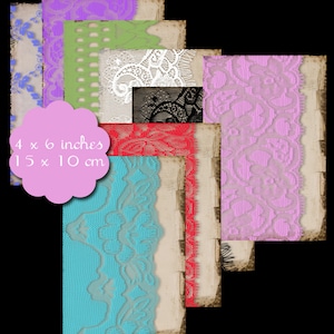 8 Tag Printables Shabby Lace Tags