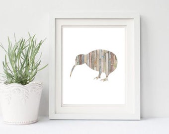 Kiwi Digital Art Print