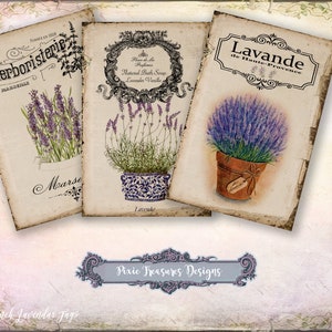 6 Printable Lavender Tags