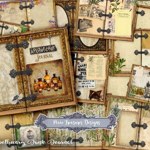Apothecary Junk Journal Kit: Printable Vintage Ephemera (Digital Download)