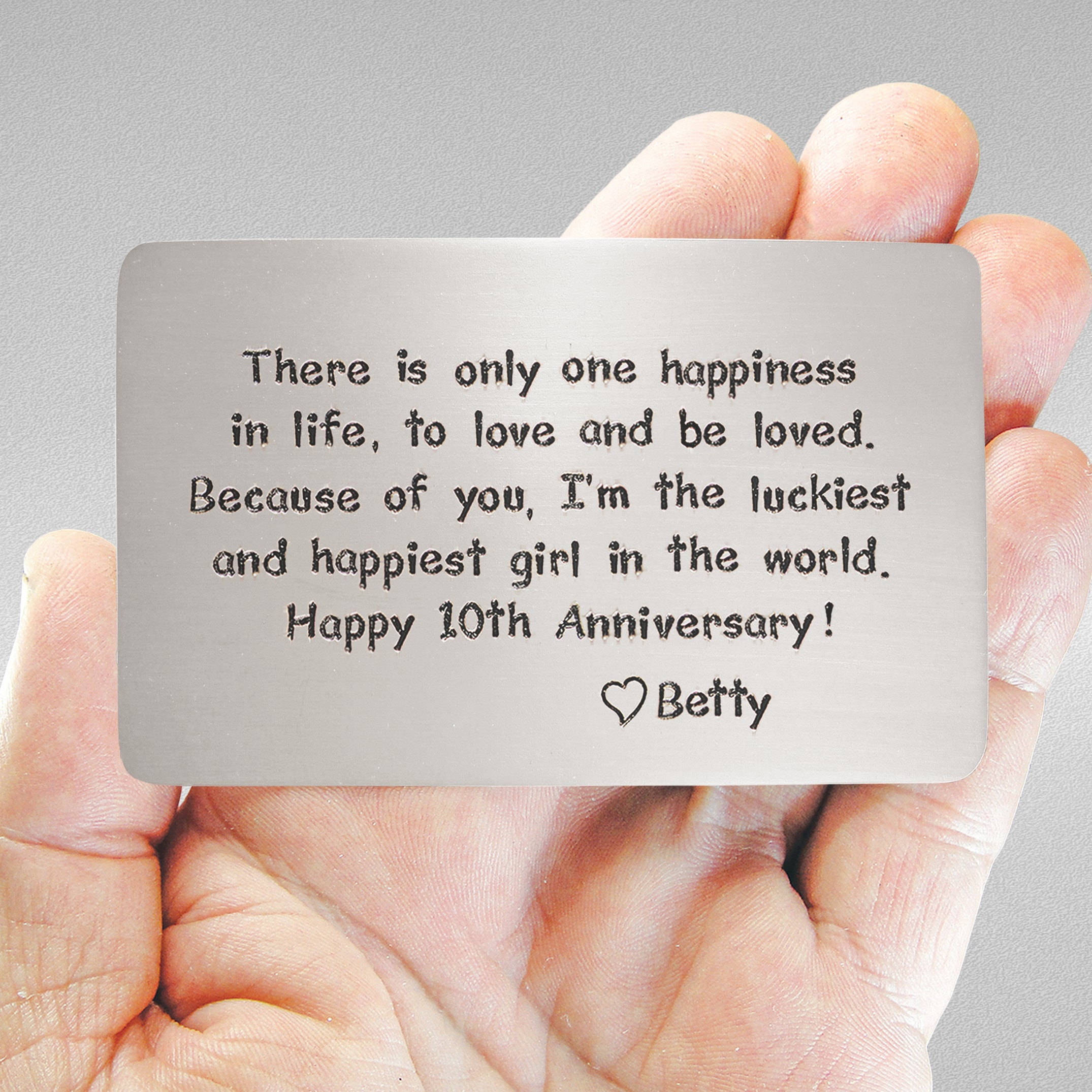 10th Anniversary gift for husband Personalized wedding Etsy