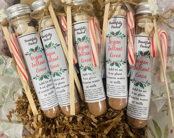 Hot Chocolate in a tube, Hot chocolate wedding favor, Holiday hot chocolate, Christmas gift, Christmas stocking stuffer