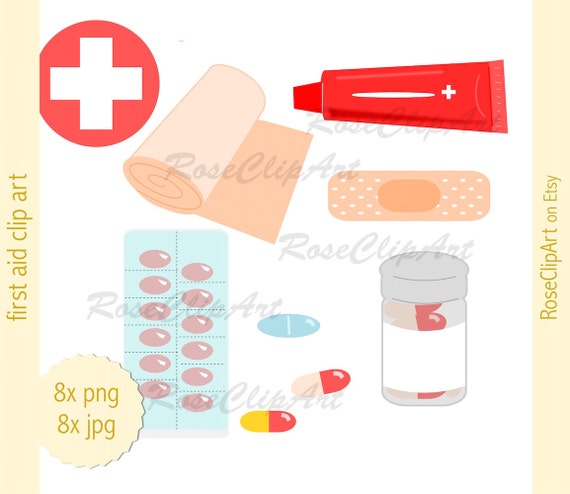 Erste Hilfe Set Clipart Instant Download Hausapotheke Png Kommerzielle  Nutzung Pflaster Tabletten Salbe Medizin Reiseapotheke Png -  Sweden