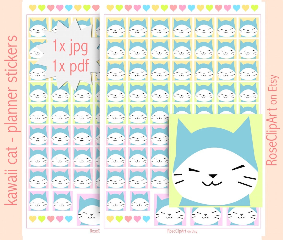Kawaii Cute Stars Reminders Planner Stickers Stars Family