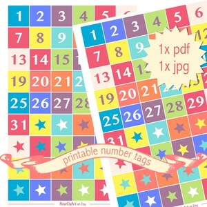 printable numbers 1 31 instant download advent calendar etsy israel
