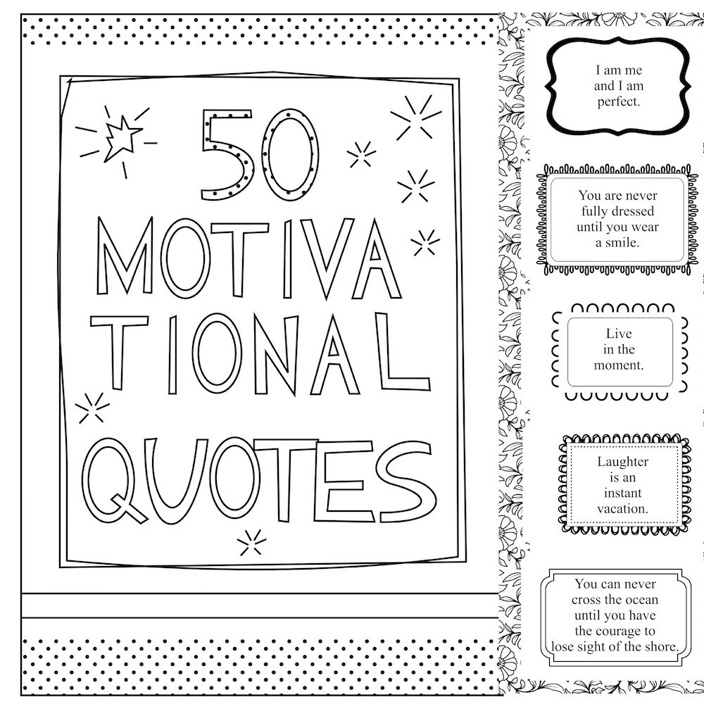 Sprüche zum Drucken und Ausmalen E-book Sofort-Download | Etsy