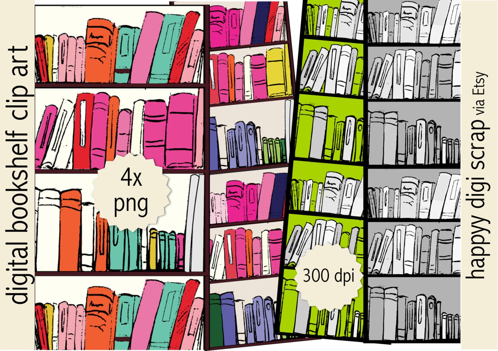 Digital Bookshelf Template Digital Bookshelf Template