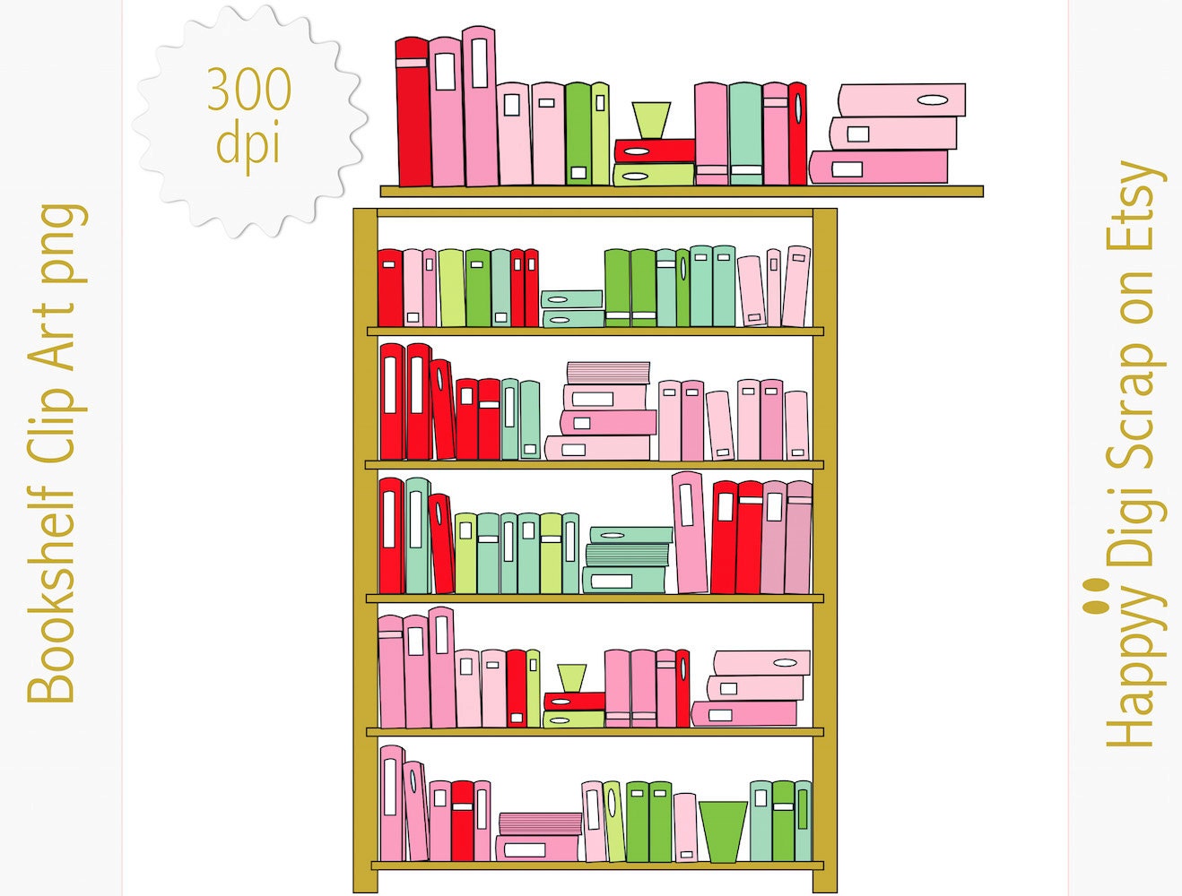 Digital Bookshelf Clipart Instant Download Bookshelf Png Etsy Digital Bookshelf Clipart Instant Download Bookshelf Png Etsy