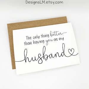 PRINTED The only thing better than having you as my husband - is our baby having you for a Daddy - Pregnancy Announcement 5x7 Greeting Card