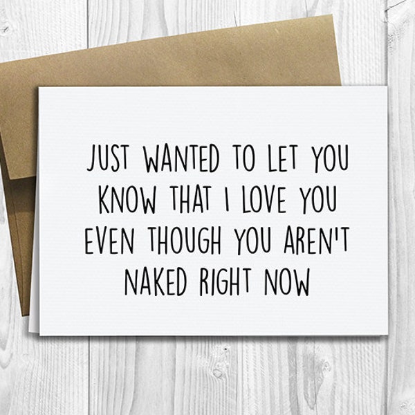 Naked Birthday Card Etsy
