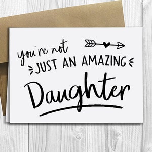 PRINTED You're not just an amazing Daughter, you're going to be a Big Sister - Pregnancy Announcement 5x7 Greeting Card