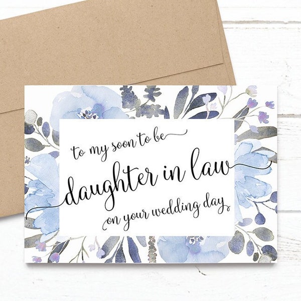 Future Daughter in Law Bridal Shower Card Etsy
