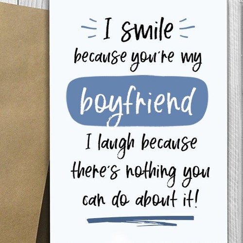 PRINTED I Smile Because You're My Baby Daddy 5x7 Greeting - Etsy