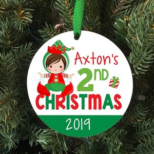 Baby'S 2nd Christmas Ornament 2021