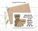 PRINTED Naughty Thoughts Cute Teddy Bears - Valentine's Day / Birthday / Anniversary / Any Occasion - 5x7 Sized Greeting Card -  Notecard 