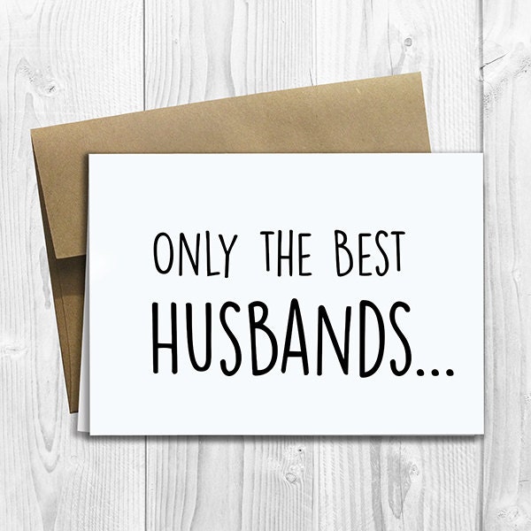PRINTED CUSTOM Only the Best Husbands Get Promoted to Dad Pregnancy Announcement 5x7 Greeting Card - Cute Expecting Notecard