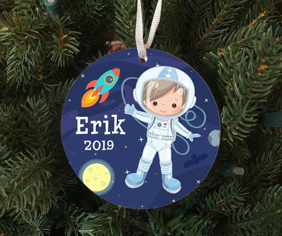 Personalized Boy Astronaut Ornament Keepsake Custom Made to Order 2024 ...