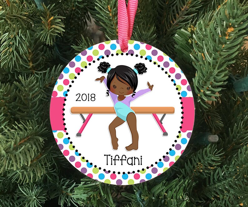 Personalized Girls Gymnastics Ornament Keepsake Custom Made Etsy