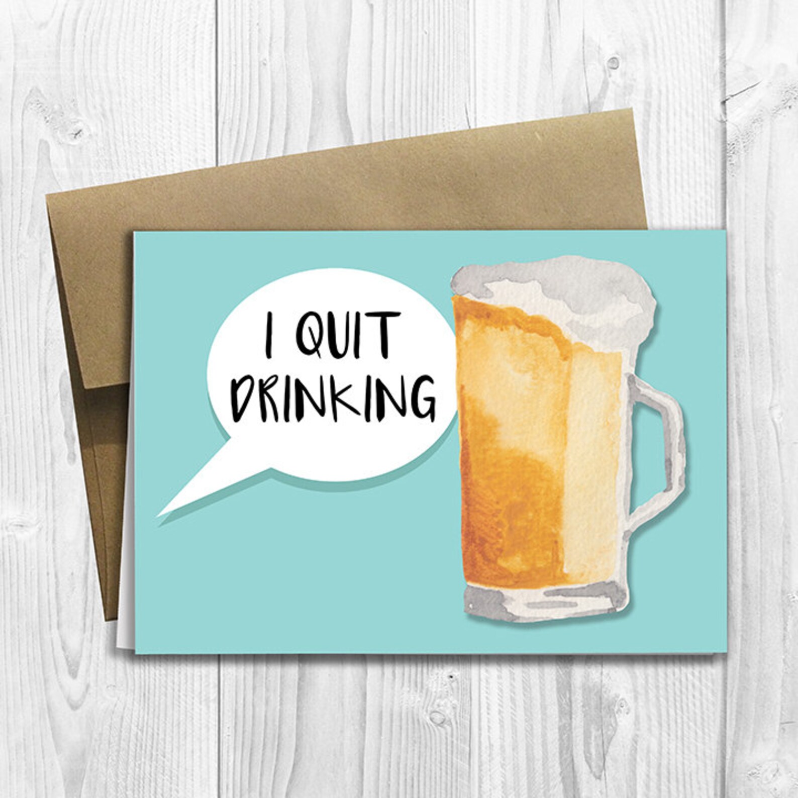 PRINTED I Quit Drinking Beer Mug Pregnancy Announcement Etsy